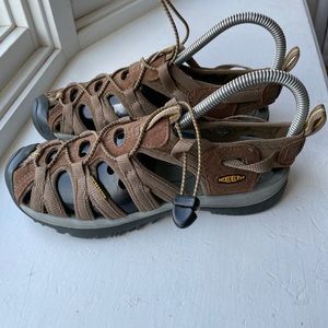 KEEN Whisper Sports Woman’s Sandals Size 7.5 US Waterproof Brown 5124-CLYL